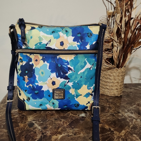 Dooney & Bourke Multicolor Floral Crossbody Bag GUC - Picture 11 of 14